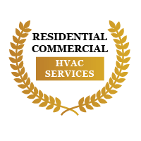 Residential Commercial HVAC service badge